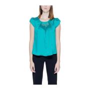 Silke Teal Bluse