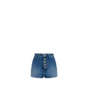 Blå Elegant Sommer Shorts