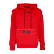 Universitetsrød Courtside Fleece Hoodie