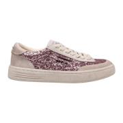 Rosa Ruskind Glitter Sneakers Snørebånd