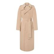 Beige Trench Coat med Bælte