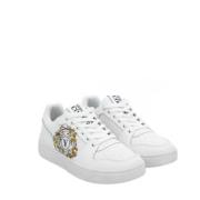 Hvide Sneakers med Guld Detaljer