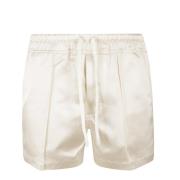 Satin Shorts med Piping