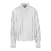 Crop Oxford Bomuld Skjorte