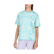 Geometrisk Print Klassisk T-Shirt