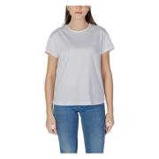 Elegant Rhinestone Rund Hals T-Shirt