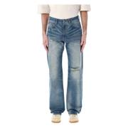 Lys Blå Distressed Jeans