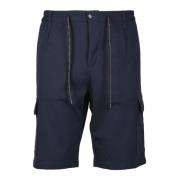 Cargo Bermuda Shorts i Sweatshirt Stof