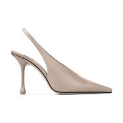 Taupe Slingback Pumps