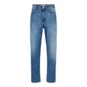 Indigo 5-lomme straight leg fit denim bukser