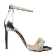 Jewel High heel Sandals - Silver