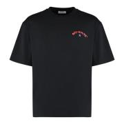 Bomuld Crew-neck T-shirt med Bagtryk