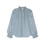 Annabella Bluse med Liberty Fabric Blomster