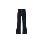 Sort Bootcut Bomuld Blandings Jeans