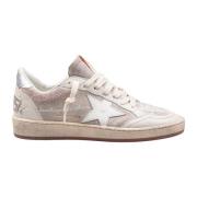 Beige/Hvid Ruskind Læder Sneakers