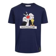 bomuld blå T-shirt med Looney Tunes print