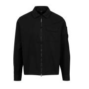 Sort Bomuld Gabardine Jakke