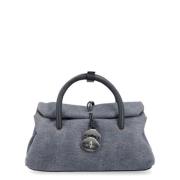 Denim Blue Genova Canvas Tote Taske