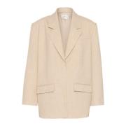 Oversized Blazer Light Sand Melange