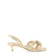 Lys Guld Kitten Sandal