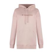 Pink Bomuld Hættetrøje AW24