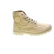 Beige Bomuld Chukka Støvler