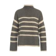 Stribet Strik Pullover AW24