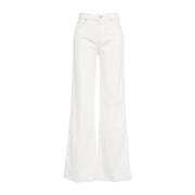 Hvide Wide Leg Jeans Lotta Sugar