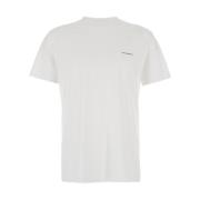 Hvid Logo T-shirt Bomuldsblanding Mand