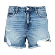 Afslappede denim shorts med Lyocell-blanding