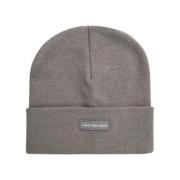 Logo Patch Polyester Beanie