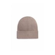 Broderet Logo Ribstrikket Beanie