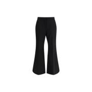 Elegant Flared Wool Pants