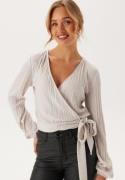 BUBBLEROOM Jolie Wrap Top Light beige M