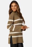 BUBBLEROOM Remy Striped Sweater Nougat / Striped 3XL