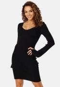 BUBBLEROOM Najva short knitted dress Black XS