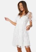 Bubbleroom Occasion  Floral 3D Dress White 44