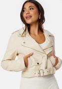 Chiara Forthi Allegra Biker Jacket Cream 46