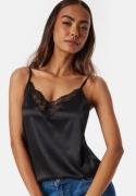 ONLY Victoria SL Lace Mix Singlet Black XS