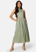 Bubbleroom Occasion Melvina Midi Dress Dusty green 3XL