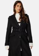 ONLY Sif Filippa Life Belted Coat Black Detail:Solid M