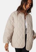 Pieces Pcstella Quilted Jacket Silver Grey L