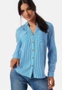 VERO MODA Vmbumpy L/S shirt new Blue/White/Striped XS