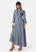 YAS Yassavanna Long Shirt Dress Blue/Patterned M