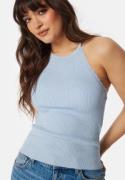 ONLY Onlgemma Scallop Hltneck Top Cashmere Blue M