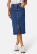 Object Collectors Item Objellen Midi Denim Skirt Medium Blue Denim M