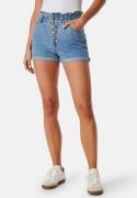 ONLY Onlcuba Paperbag Shorts Medium Blue Denim M