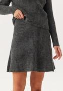 ONLY Onlmonica Hw Mini Skirt Knt Dark Grey Melange M