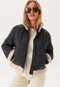 ONLY Onlvania Quilted Aviator Jacke Black/Moonbeam L