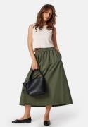 BUBBLEROOM Pocket Midi Skirt  Khaki green M